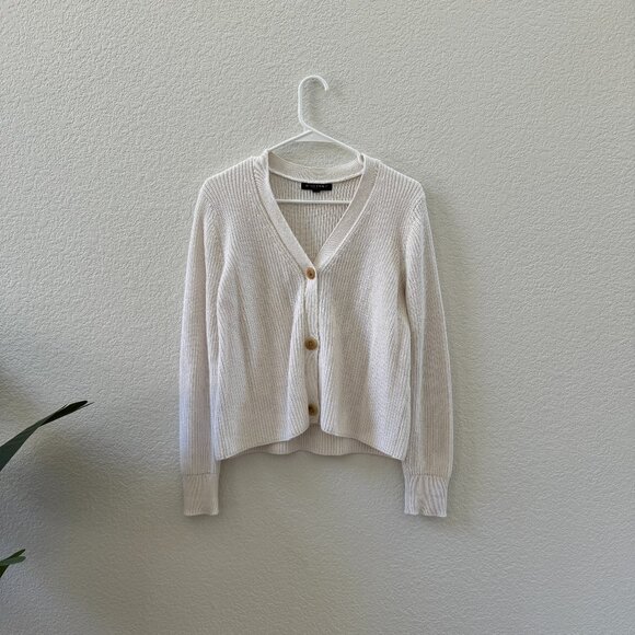 Banana Republic Sweaters - Banana Republic Cream Cardigan Sweater 100% cotton